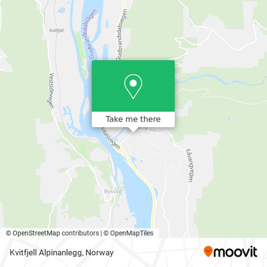 Kvitfjell Alpinanlegg map