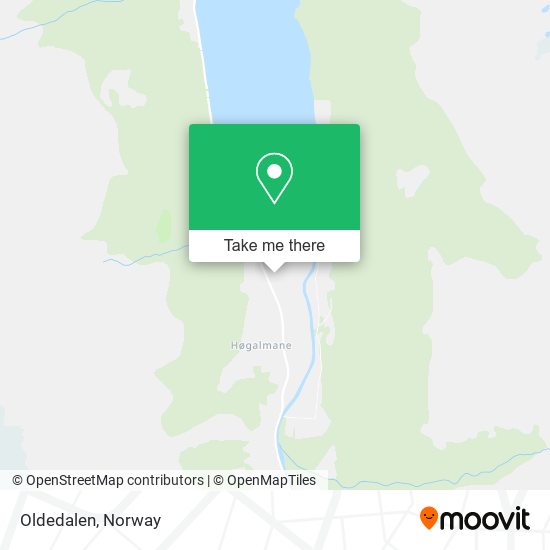 Oldedalen map