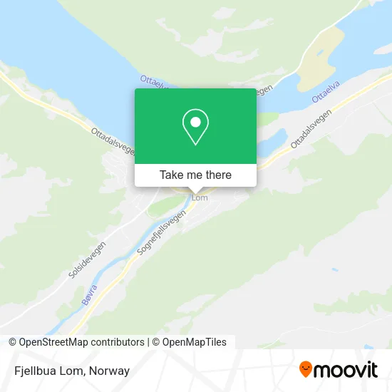 Fjellbua Lom map