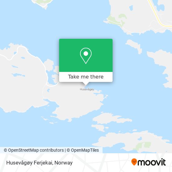 Husevågøy Ferjekai map