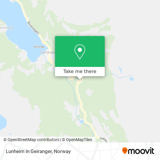 Lunheim in Geiranger map