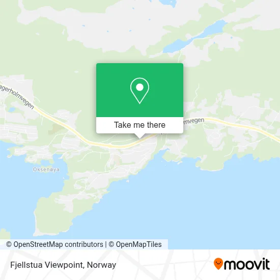 Fjellstua Viewpoint map