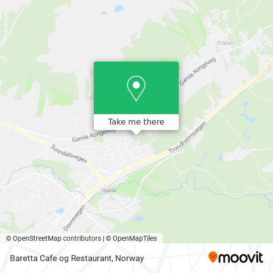 Baretta Cafe og Restaurant map