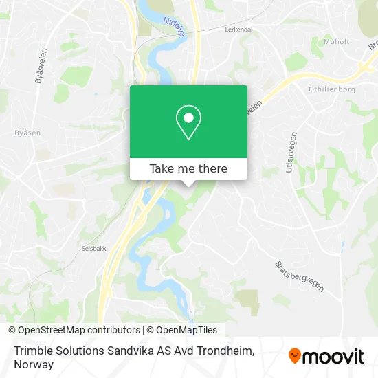 Trimble Solutions Sandvika AS Avd Trondheim map