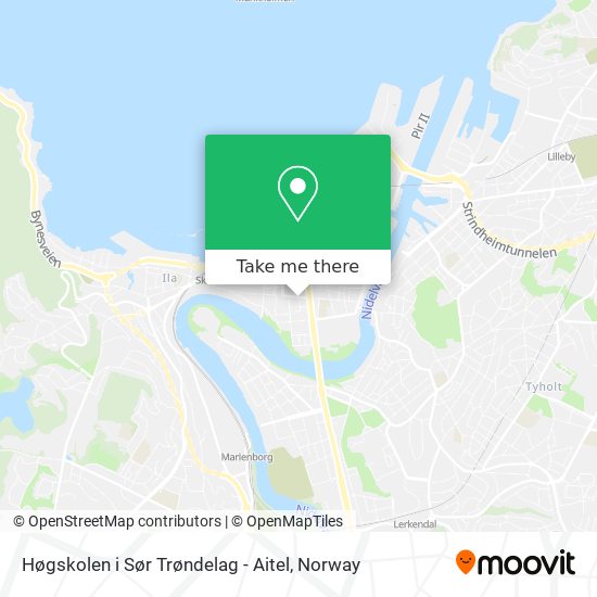 Høgskolen i Sør Trøndelag - Aitel map