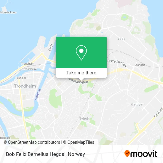 Bob Felix Bernelius Hegdal map