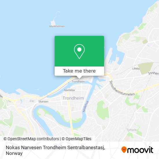 Nokas Narvesen Trondheim Sentralbanestasj map