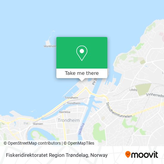 Fiskeridirektoratet Region Trøndelag map