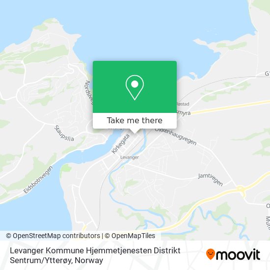 Levanger Kommune Hjemmetjenesten Distrikt Sentrum / Ytterøy map