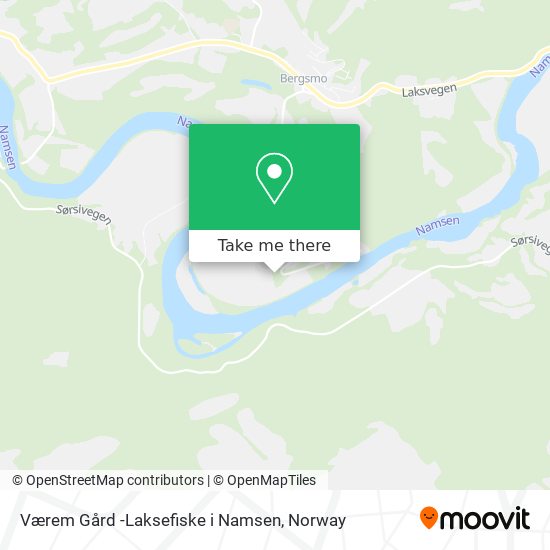 Værem Gård -Laksefiske i Namsen map