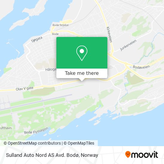 Sulland Auto Nord AS Avd. Bodø map