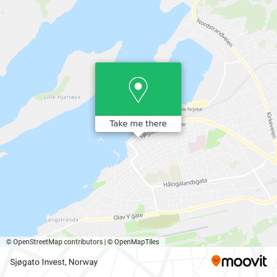 Sjøgato Invest map