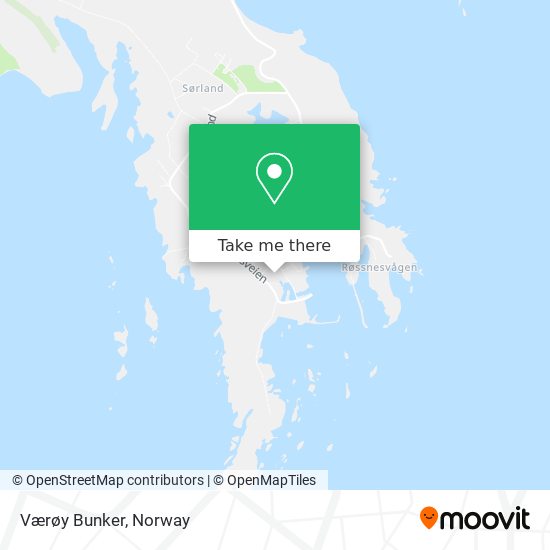 Værøy Bunker map