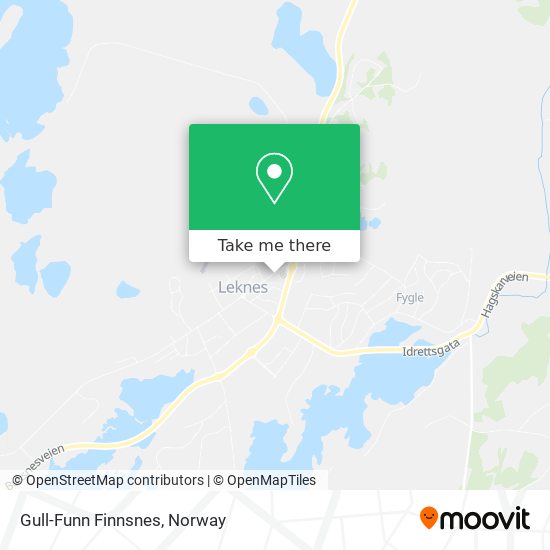 Gull-Funn Finnsnes map