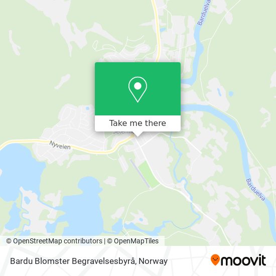 Bardu Blomster Begravelsesbyrå map