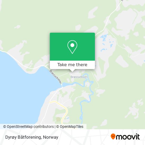 Dyrøy Båtforening map