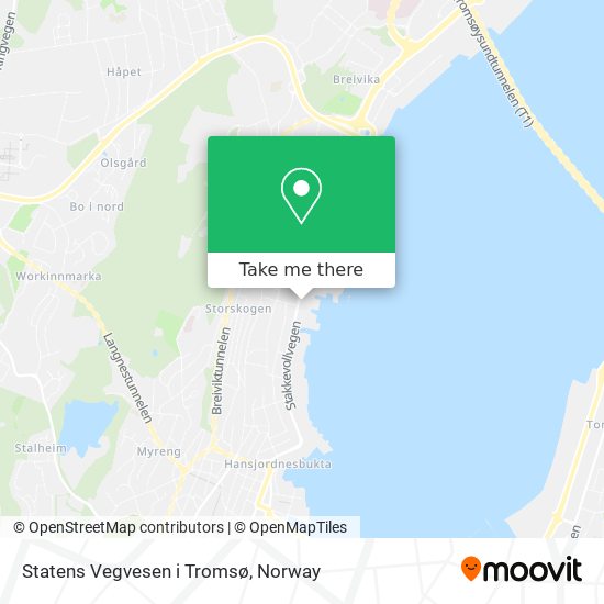 Statens Vegvesen i Tromsø map