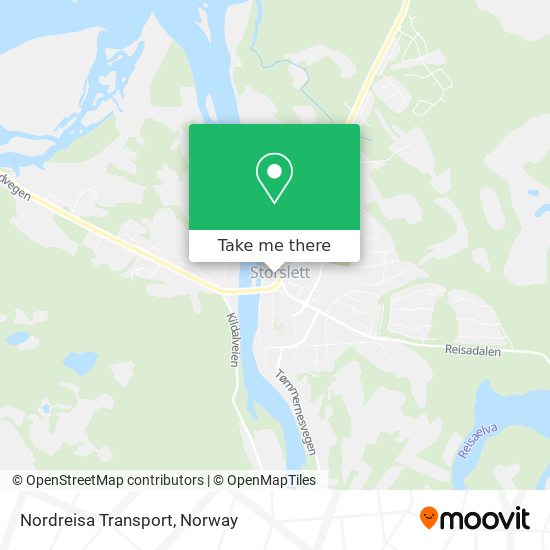 Nordreisa Transport map