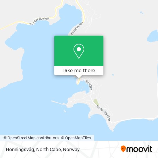 Honningsvåg, North Cape map