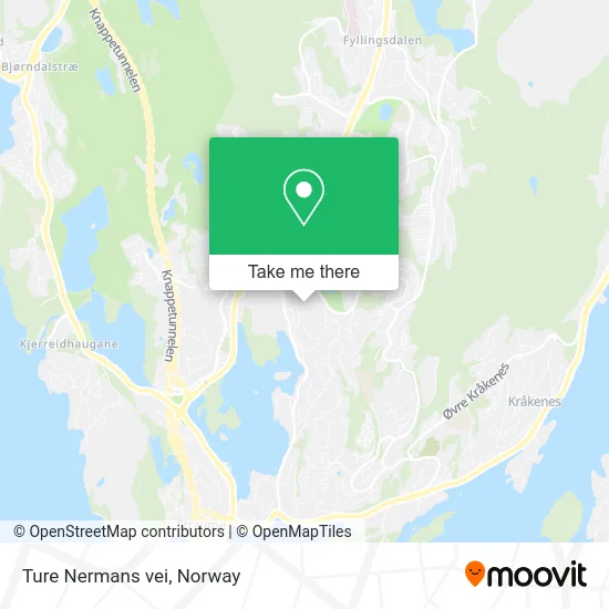 Ture Nermans vei map