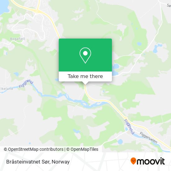 Bråsteinvatnet Sør map
