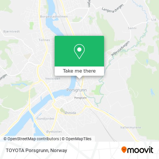 TOYOTA Porsgrunn map