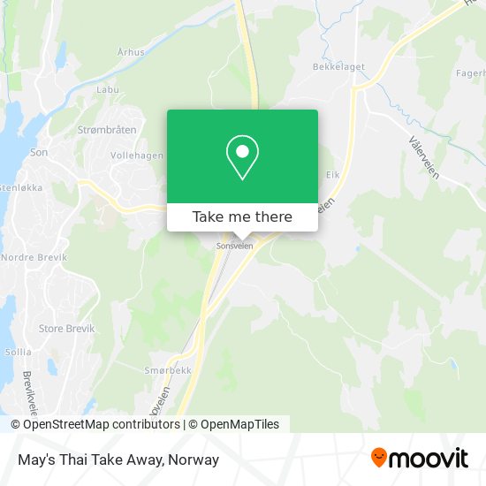 May's Thai Take Away map