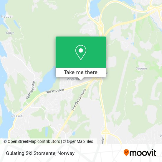 Gulating Ski Storsente map
