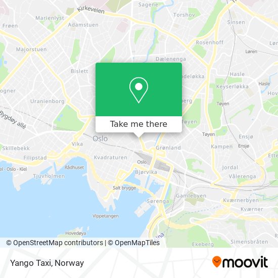 Yango Taxi map