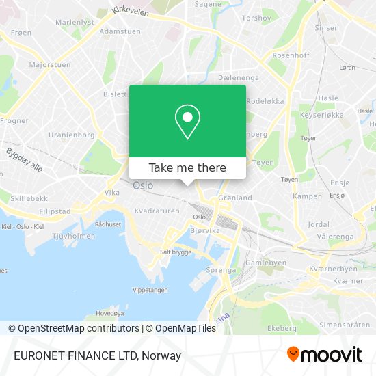 EURONET FINANCE LTD map