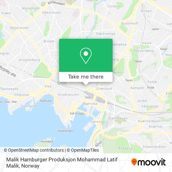 Malik Hamburger Produksjon Mohammad Latif Malik map