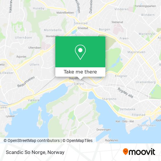 Scandic So Norge map