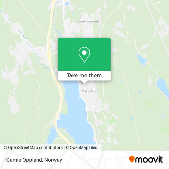 Gamle Oppland map