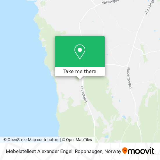 Møbelatelieet Alexander Engeli Ropphaugen map