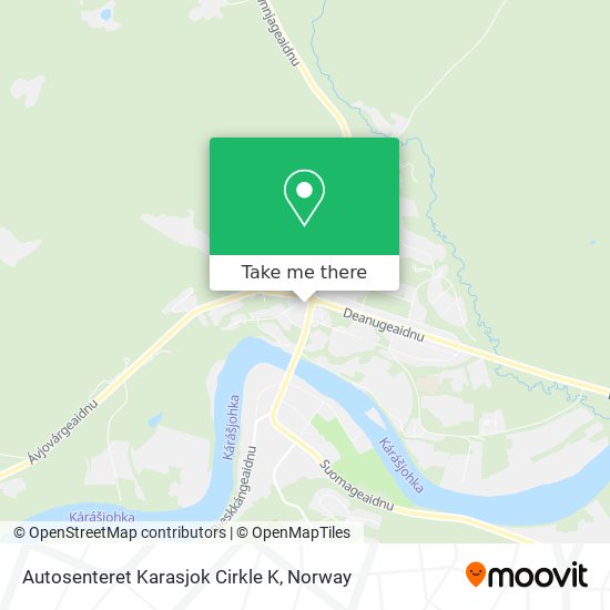 Autosenteret Karasjok Cirkle K map