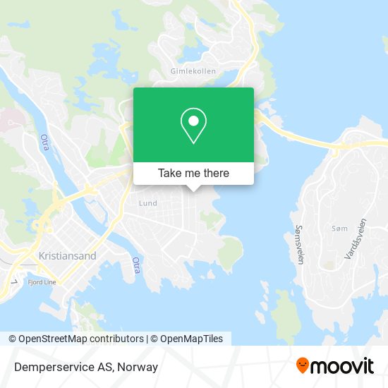 Demperservice AS map