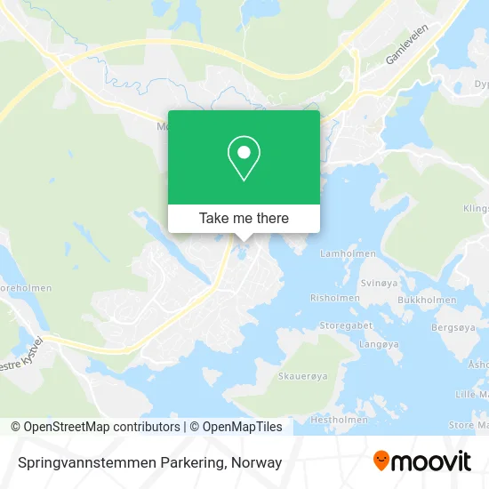 Springvannstemmen Parkering map