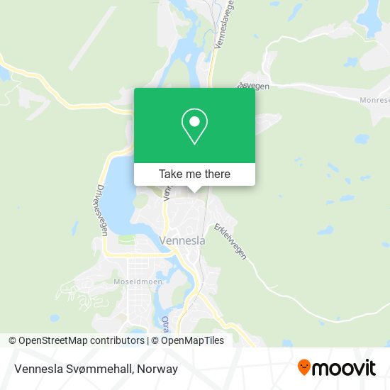 Vennesla Svømmehall map