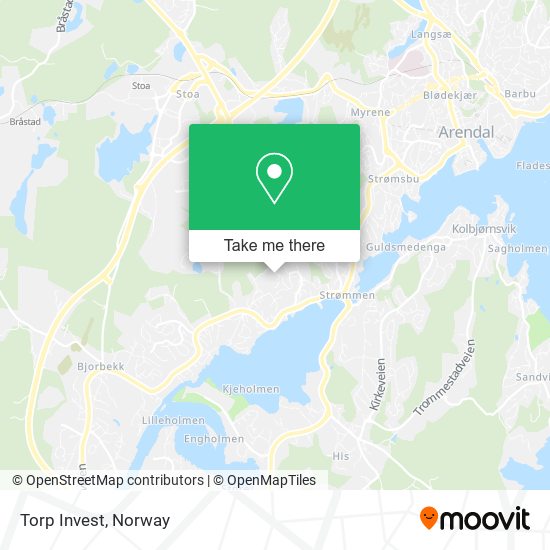 Torp Invest map