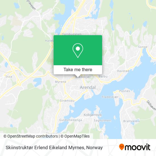 Skiinstruktør Erlend Eikeland Myrnes map