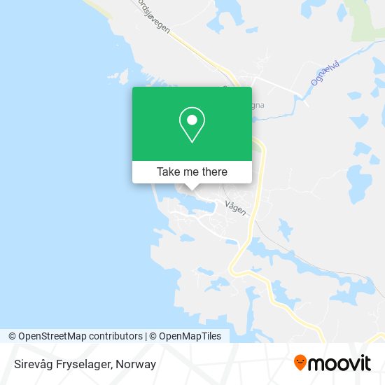 Sirevåg Fryselager map