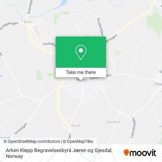 Arken Klepp Begravelsesbyrå Jæren og Gjesdal map