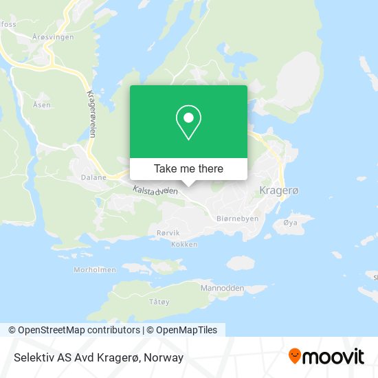 Selektiv AS Avd Kragerø map