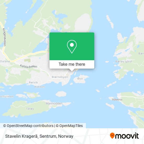 Stavelin Kragerã¸ Sentrum map