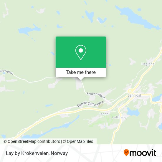 Lay by Krokenveien map