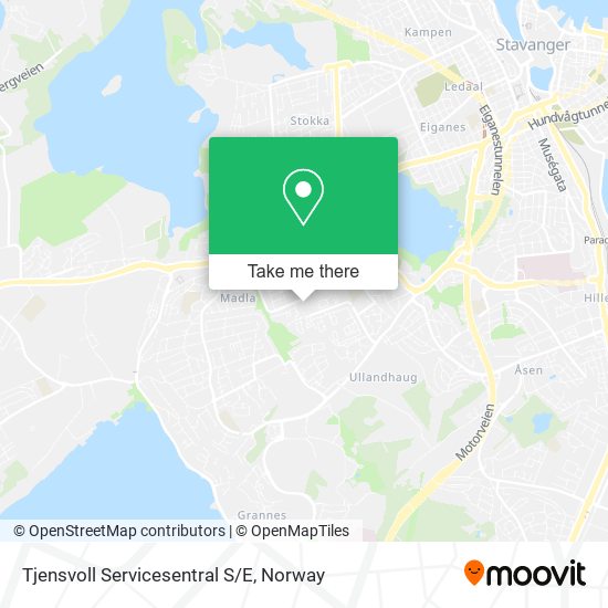 Tjensvoll Servicesentral S/E map