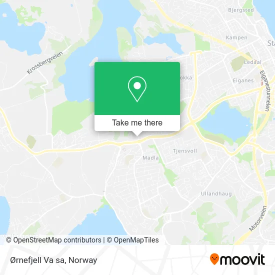 Ørnefjell Va sa map