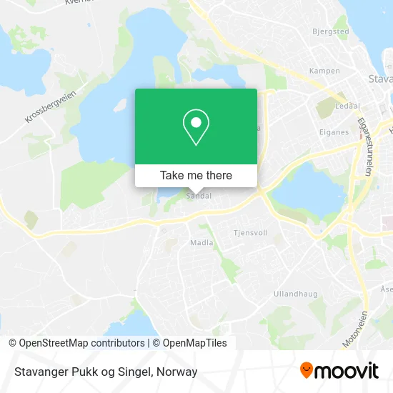 Stavanger Pukk og Singel map