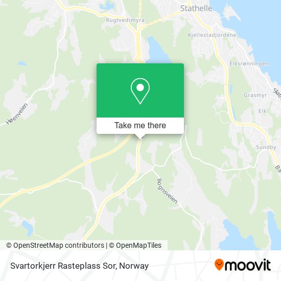 Svartorkjerr Rasteplass Sor map