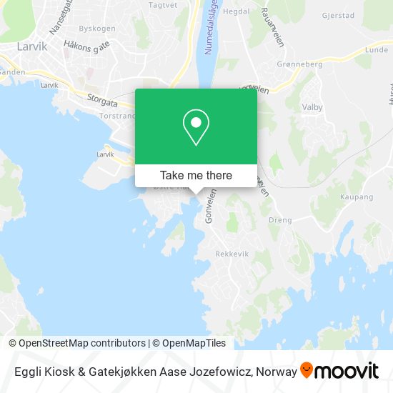 Eggli Kiosk & Gatekjøkken Aase Jozefowicz map